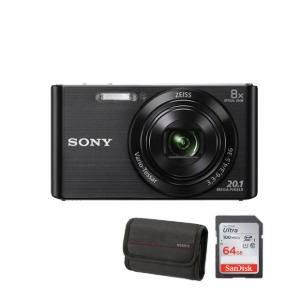 소니정품 DSC-W830 64G메모리/정품소프트케이스 증정 2010만화소 8배줌 디지털 카메라